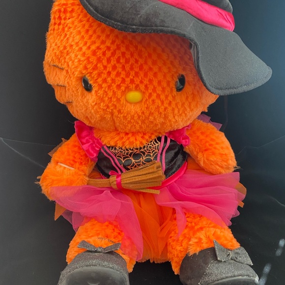 2011 Hello Kitty Sanrio BABW Halloween Witch Stuffed animal Plush Rare HTF B6 - Picture 2 of 10